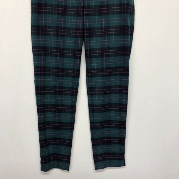 Banana Republic Women Pull On Hayden Pants Size 0 Green Plaid M118 -7 - Picture 12 of 15